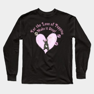 Love Puppies pink French bulldogs Long Sleeve T-Shirt